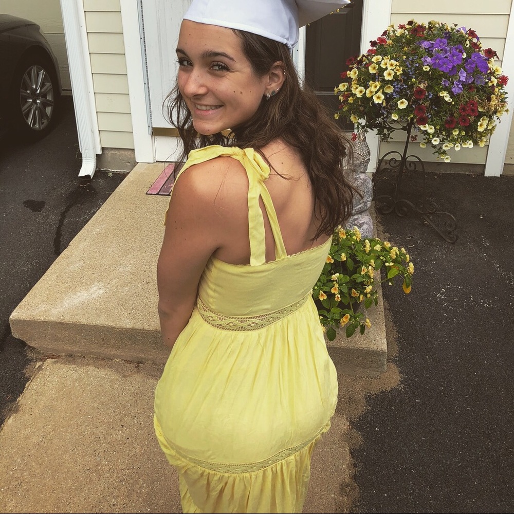 yellow maxi dress!!